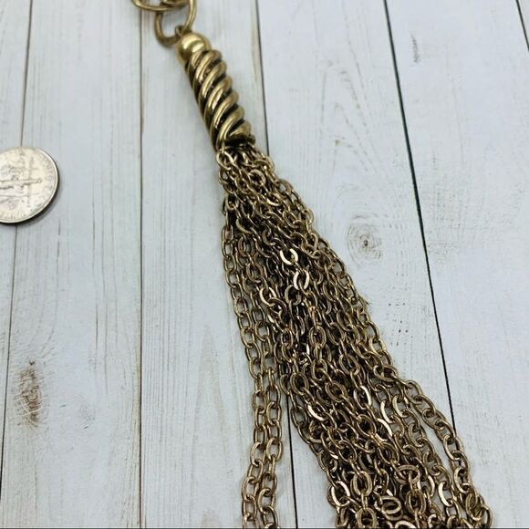 Chicos Chain Tassel Necklace - Picture 2 of 4